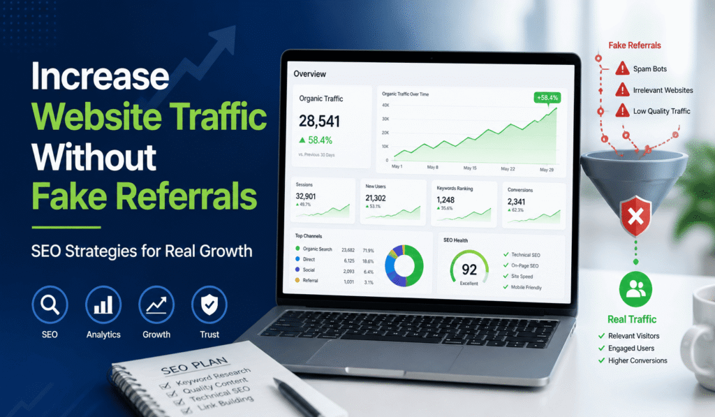 Increase Website Traffic Without Fake Referrals