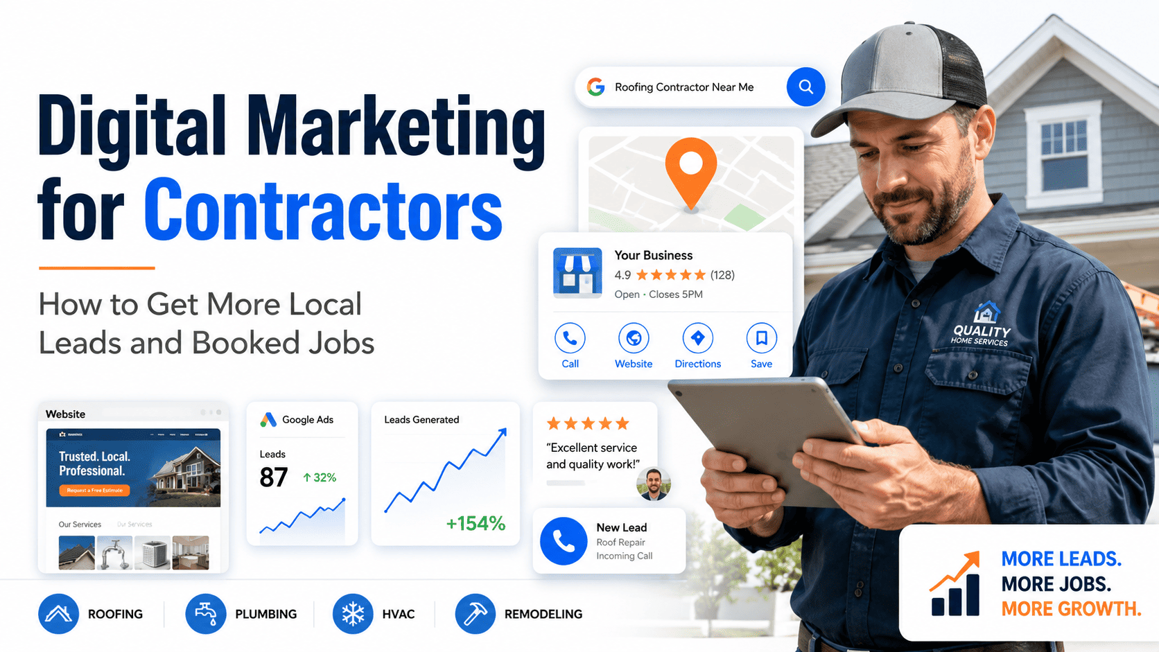 Digital Marketing for Contractors: How to Get More Local Leads and Booked Jobs