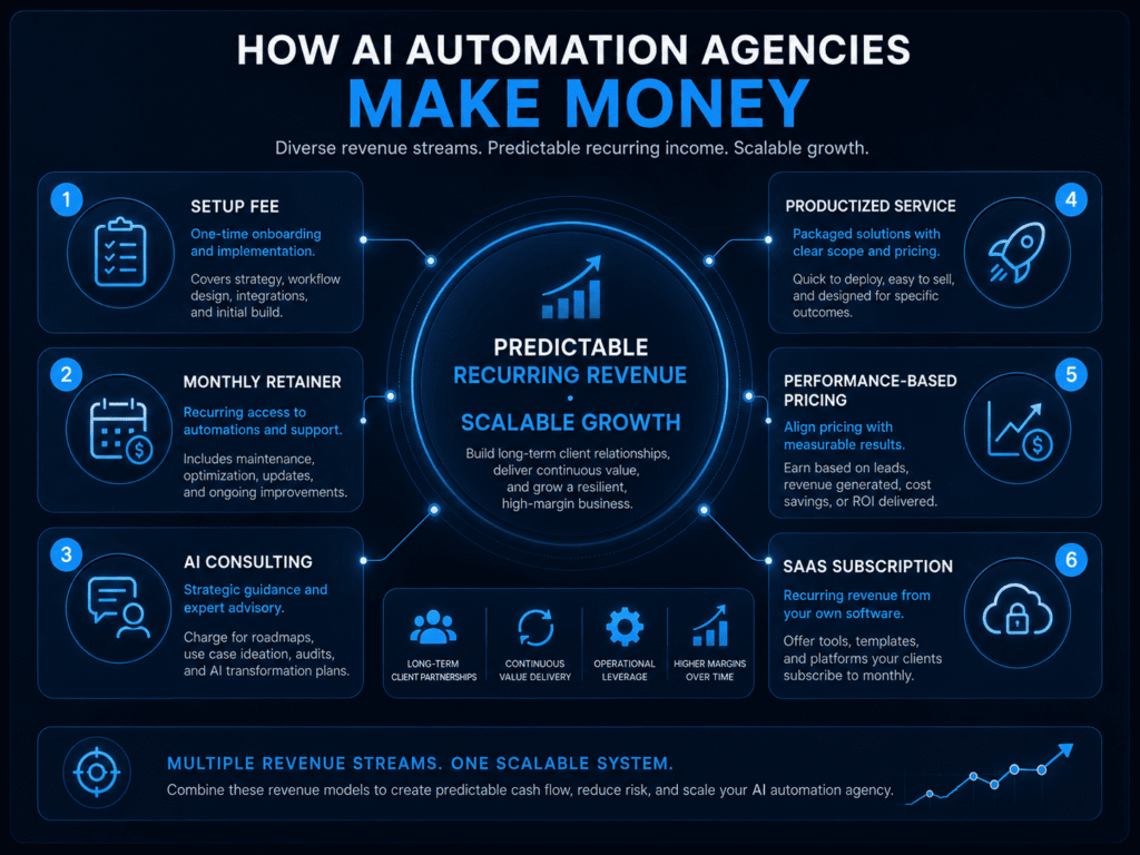 How AI Automation Agencies Make Money