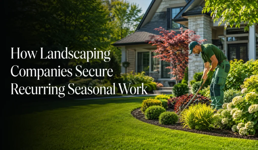 How Landscapers Book the Whole Season Before Spring Starts